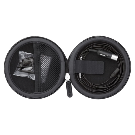 Shure UL4B/C-MTQG-A UniPlex Cardioid Subminiature Lavalier Microphone (Black) Microphones Shure