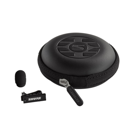 Shure UL4B/C-MTQG-A UniPlex Cardioid Subminiature Lavalier Microphone (Black) Microphones Shure