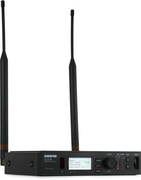 Shure ULXD4-H50 Digital Wireless Receiver – H50 Band (537–598 MHz) Microphones Shure