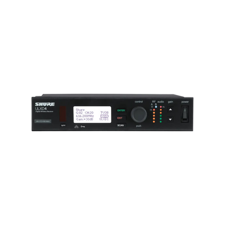 Shure ULXD4GV-G50 ULX-D Digital Wireless Receiver (G50 Band) Microphones Shure