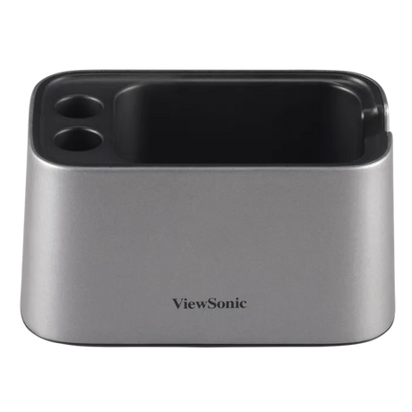 ViewSonic VB-BOX-001 ViewBoard Cast Cradle - Storage Dock for 3 Cast Buttons & 2 Pens, Grey/Black, IFP Accessory ViewSonic