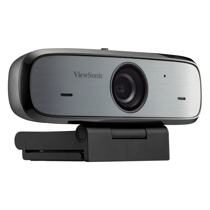 ViewSonic VB-CAM-002 Full HD 1080p USB Webcam with 90° FOV, Stereo Microphone, Privacy Shutter, 3-in-1 Mount ViewSonic