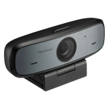 ViewSonic VB-CAM-002 Full HD 1080p USB Webcam with 90° FOV, Stereo Microphone, Privacy Shutter, 3-in-1 Mount ViewSonic
