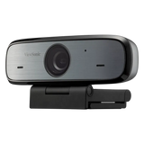 ViewSonic VB-CAM-002 Full HD 1080p USB Webcam with 90° FOV, Stereo Microphone, Privacy Shutter, 3-in-1 Mount ViewSonic