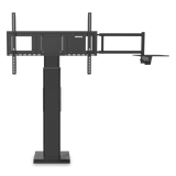 ViewSonic VB-STND-004 Motorized Fixed Floor Stand, Black, 22" Smooth Lift, ADA Compliant, VESA 400x400 to 800x600mm, Swing-Arm Tray for 55"-86" Displays up to 220lbs TV & Monitor Mounts ViewSonic