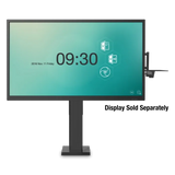 ViewSonic VB-STND-004 Motorized Fixed Floor Stand, Black, 22" Smooth Lift, ADA Compliant, VESA 400x400 to 800x600mm, Swing-Arm Tray for 55"-86" Displays up to 220lbs TV & Monitor Mounts ViewSonic