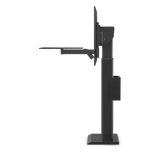ViewSonic VB-STND-004 Motorized Fixed Floor Stand, Black, 22" Smooth Lift, ADA Compliant, VESA 400x400 to 800x600mm, Swing-Arm Tray for 55"-86" Displays up to 220lbs TV & Monitor Mounts ViewSonic