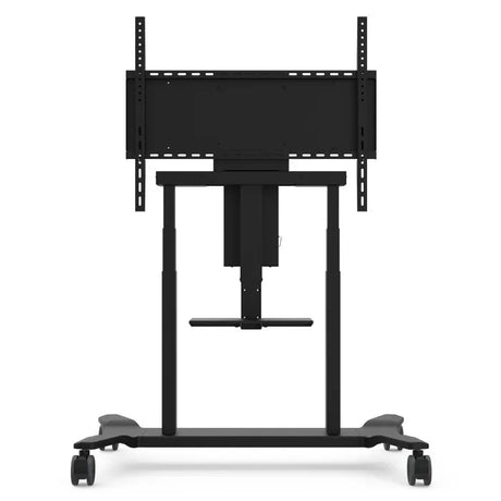 ViewSonic VB-STND-007 Electric Height Adjustable Mobile Cart, Black, 22" Motorized Lift, 360° Swivel, VESA 400x200 to 800x600mm, 15 lb Laptop Tray for 55"-86" Displays up to 165lbs TV & Monitor Mounts ViewSonic