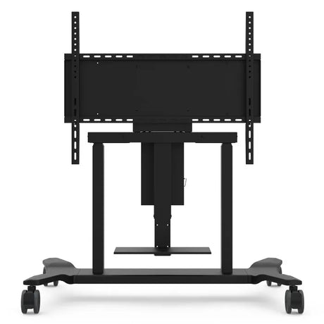 ViewSonic VB-STND-007 Electric Height Adjustable Mobile Cart, Black, 22" Motorized Lift, 360° Swivel, VESA 400x200 to 800x600mm, 15 lb Laptop Tray for 55"-86" Displays up to 165lbs TV & Monitor Mounts ViewSonic