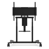 ViewSonic VB-STND-008 Motorized Height Adjustable Mobile Cart, Black, 22" Smooth Lift, 0-90° Tilt, 360° Swivel, VESA 400x200 to 800x600mm, Storage Tray for 55"-86" Displays up to 165lbs TV & Monitor Mounts ViewSonic