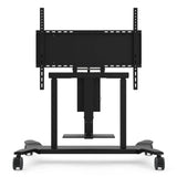 ViewSonic VB-STND-008 Motorized Height Adjustable Mobile Cart, Black, 22" Smooth Lift, 0-90° Tilt, 360° Swivel, VESA 400x200 to 800x600mm, Storage Tray for 55"-86" Displays up to 165lbs TV & Monitor Mounts ViewSonic