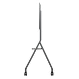 ViewSonic VB-STND-009 Slim Mobile Cart Stand, Grey, Manual Height Adjustment, 400x400 to 1000x600mm VESA, 4" 360° Lockable Casters for 55"-105" Displays up to 265lbs TV & Monitor Mounts ViewSonic