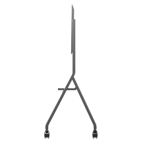 ViewSonic VB-STND-009 Slim Mobile Cart Stand, Grey, Manual Height Adjustment, 400x400 to 1000x600mm VESA, 4" 360° Lockable Casters for 55"-105" Displays up to 265lbs TV & Monitor Mounts ViewSonic