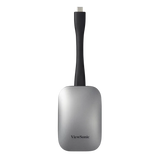 ViewSonic VB-WPS-001 ViewBoard Cast Button - USB-C Wireless Presentation Dongle, 4-User Split-Screen, Touchback Control, Dual-Band Wi-Fi, WPA2 Enterprise Encryption, Grey/Black ViewSonic