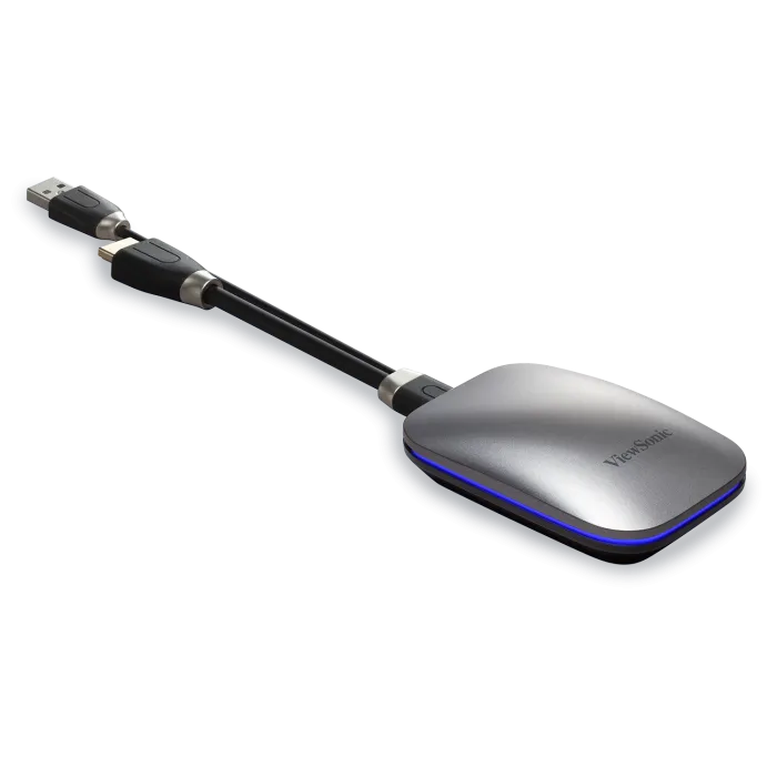 ViewSonic VB-WPS-003 ViewBoard Cast Button - HDMI+USB Wireless Presentation Dongle, 4-User Split-Screen, Touchback Control, Dual-Band Wi-Fi, WPA2 Enterprise Encryption ViewSonic
