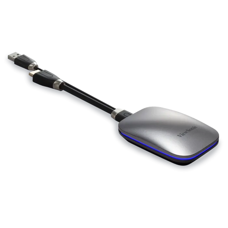 ViewSonic VB-WPS-003 ViewBoard Cast Button - HDMI+USB Wireless Presentation Dongle, 4-User Split-Screen, Touchback Control, Dual-Band Wi-Fi, WPA2 Enterprise Encryption ViewSonic