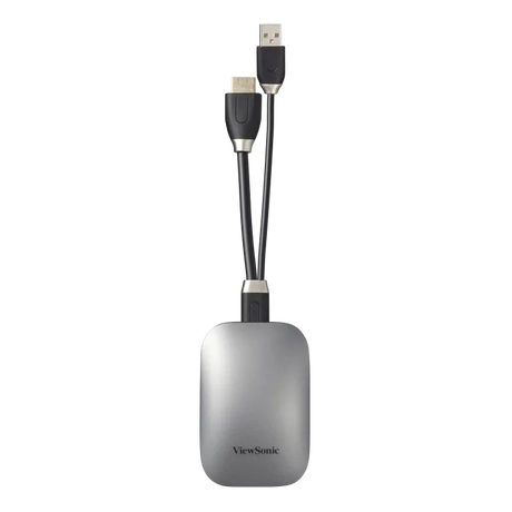 ViewSonic VB-WPS-003 ViewBoard Cast Button - HDMI+USB Wireless Presentation Dongle, 4-User Split-Screen, Touchback Control, Dual-Band Wi-Fi, WPA2 Enterprise Encryption ViewSonic