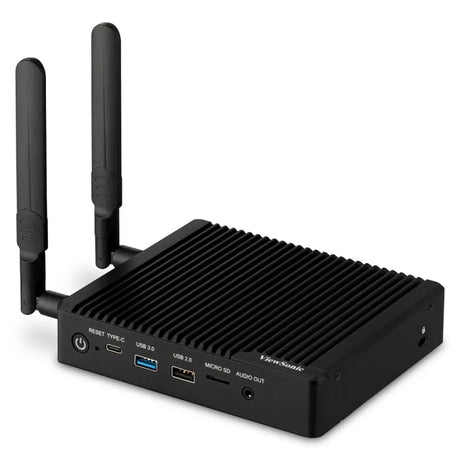 ViewSonic VBS200-A ViewBoard Smart AV Controller - Black, vCast License, 4K HDMI 2.0 Out, RS232, PoE, Wi-Fi Built-In, Quad-Core CPU ViewSonic