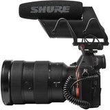 Shure VP83F LensHopper Camera-Mount Condenser Microphone with Integrated Flash Recording Microphones Shure