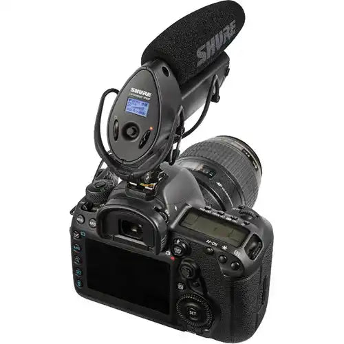 Shure VP83F LensHopper Camera-Mount Condenser Microphone with Integrated Flash Recording Microphones Shure