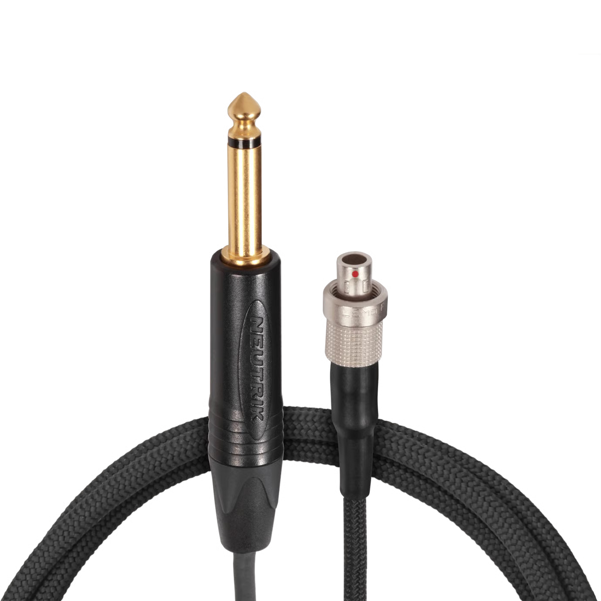 Shure WA308 LEMO Instrument Cable – 3' (0.9 m), 1/4" TS to 3-Pin LEMO3 Microphones Shure