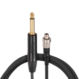 Shure WA308 LEMO Instrument Cable – 3' (0.9 m), 1/4" TS to 3-Pin LEMO3 Microphones Shure