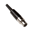 Shure WA330 4-Pin Mini Connector (TA4F) to XLR Female Adapter Microphones Shure