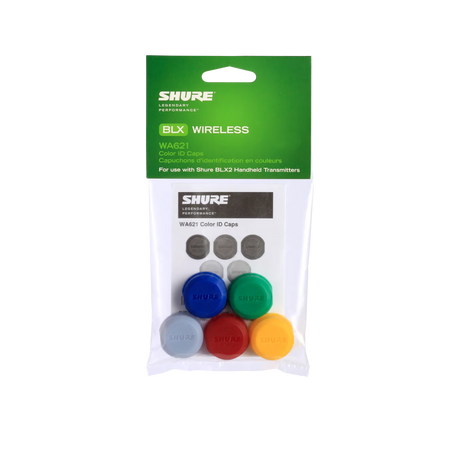 Shure WA621 Color ID Antenna Caps for PG, SM, and Beta Wireless Handheld Transmitters Microphones Shure