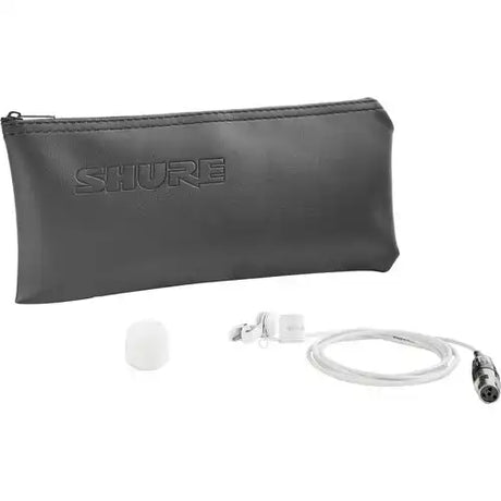 Shure WL183MW/O-TQG Microflex Miniature Omnidirectional Lavalier Microphone (White, TQG/TA4F) Microphones Shure