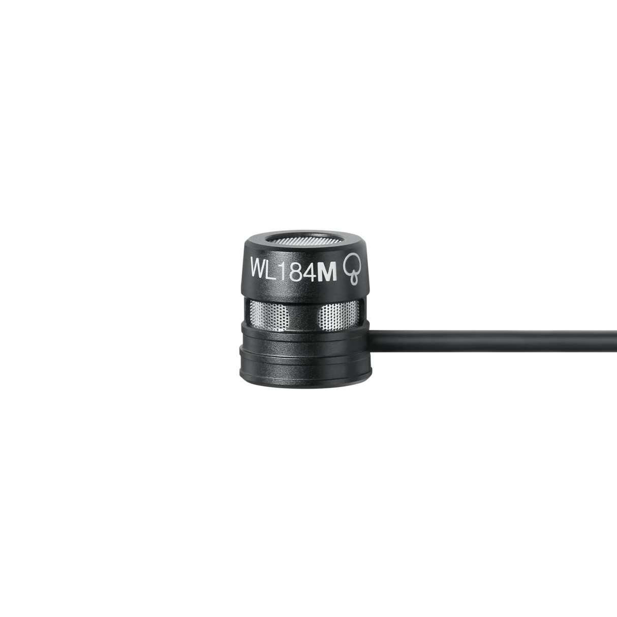 Shure WL184MB/S-TQG Microflex Miniature Supercardioid Lavalier Microphone (Black, TQG/TA4F) Microphones Shure