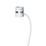 Shure WL184MW/S-TQG Microflex Miniature Supercardioid Lavalier Microphone (White, TQG/TA4F) Microphones Shure