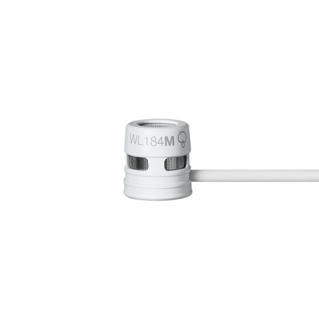Shure WL184MW/S-TQG Microflex Miniature Supercardioid Lavalier Microphone (White, TQG/TA4F) Microphones Shure