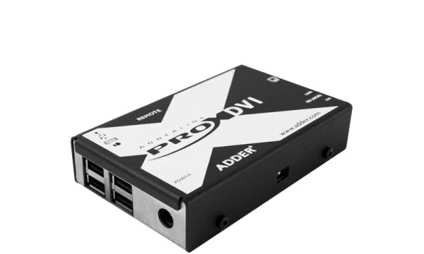 AdderLink X-DVI PRO - Single-Head DVI USB KVM Extender for Uncompressed Video and Audio over CATx up to 164ft