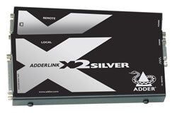 AdderLink X2-Silver/P-US - CATx PS/2 KVM Extender with RS232 Serial Transparency up to 1000ft