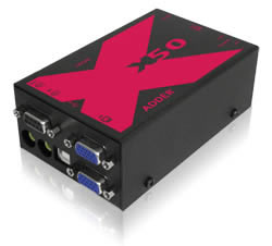 AdderLink X50-MS2-US - Dual VGA Video, USB 2.0, RS232 Serial and Stereo Audio Extender over CATx up to 150ft