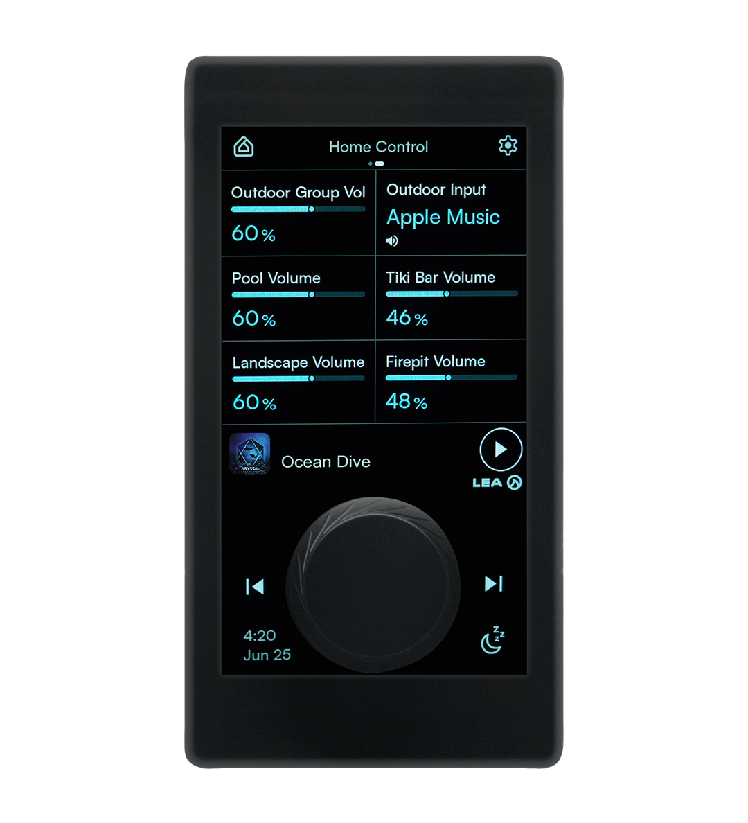 LEA Professional Connect Series Glass – PoE In-Wall Touch Controller with Bluetooth, Streaming & Dante Audio Control Panels LEA Professional