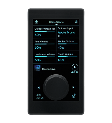 LEA Professional Connect Series Glass – PoE In-Wall Touch Controller with Bluetooth, Streaming & Dante Audio Control Panels LEA Professional