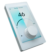 LEA Professional Connect Series Glass – PoE In-Wall Touch Controller with Bluetooth, Streaming & Dante Audio Control Panels LEA Professional White