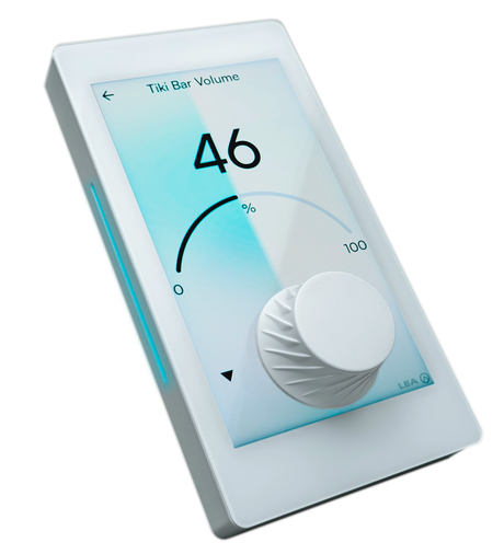 LEA Professional Connect Series Glass – PoE In-Wall Touch Controller with Bluetooth, Streaming & Dante Audio Control Panels LEA Professional White
