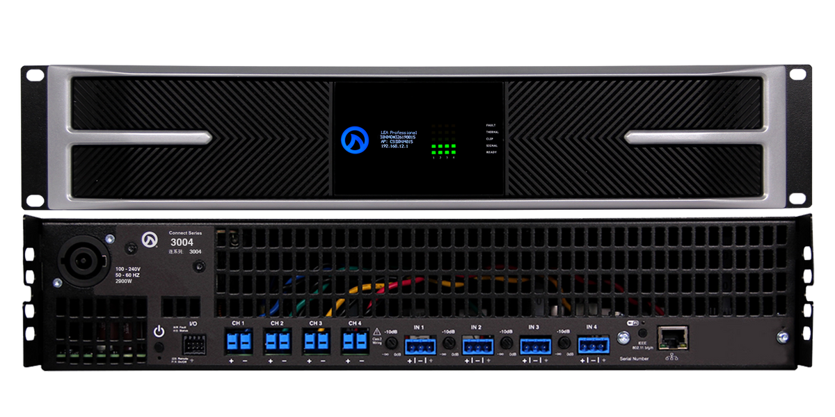 LEA Professional CS3004 – 4-Channel 3000W Networked Amplifier Audio Amplifiers LEA Professional