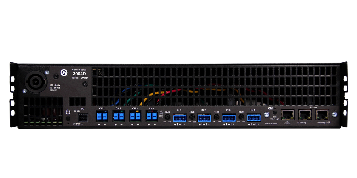 LEA Professional CS3004D – 4-Channel 3000W Dante Networked Amplifier Audio Amplifiers LEA Professional