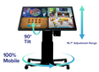 ClearTouch CTI-STAND-MINC Mini Convertible Mobile Stand (Motorized) AV Carts ClearTouch
