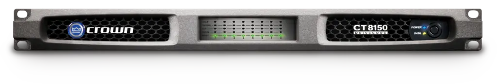 Crown CT8150 8-Channel Rackmount Power Amplifier (150W/Channel @ 8 Ohms) Audio Amplifiers Crown