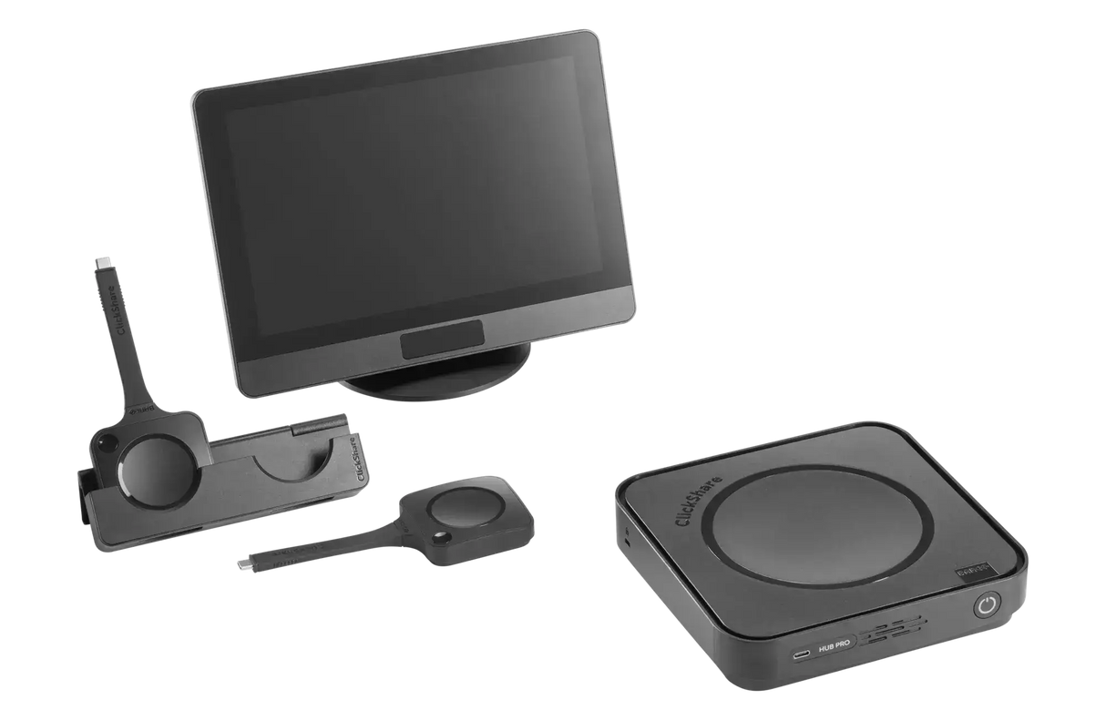 Barco ClickShare Hub Pro Premium modular video conferencing room system for enhanced hybrid meetings