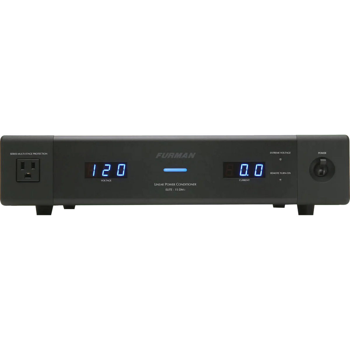 Furman ELITE-15 DM I power conditioner with dual voltage and current meters