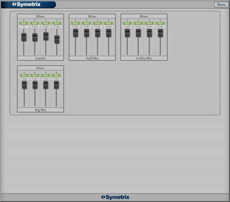 Symetrix 20-0026 CS Mixer App Software Symetrix