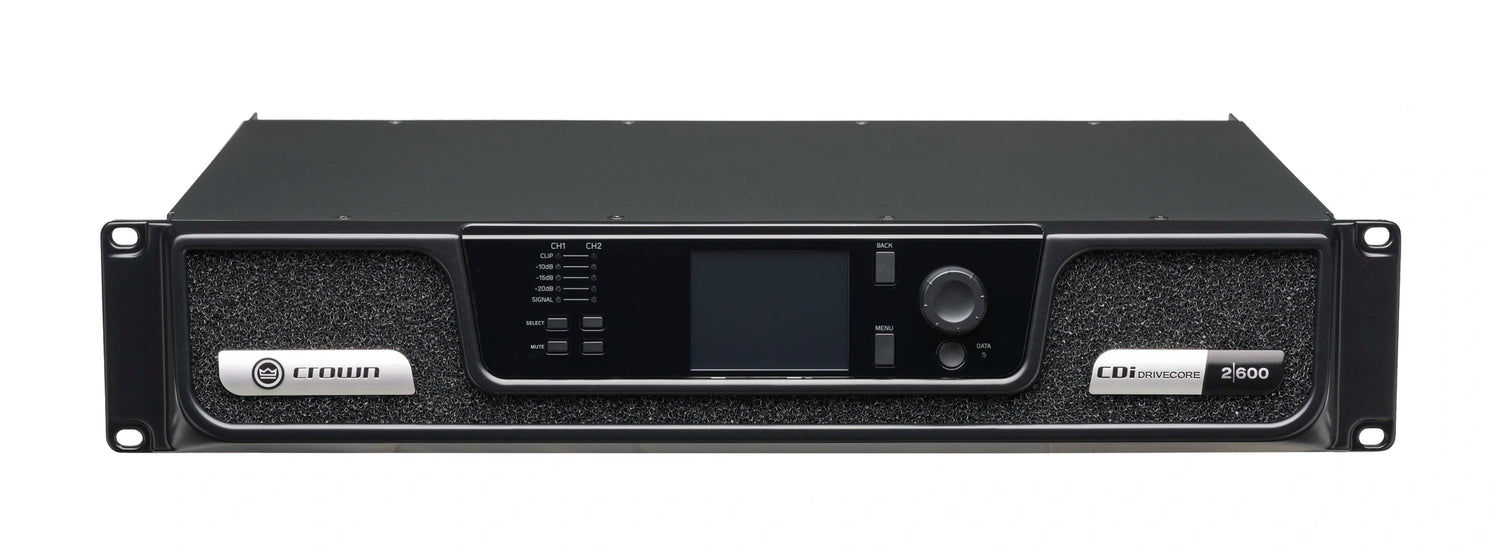 Crown CDi2x600 – 2-Channel 600W CDi DriveCore Power Amplifier - front high