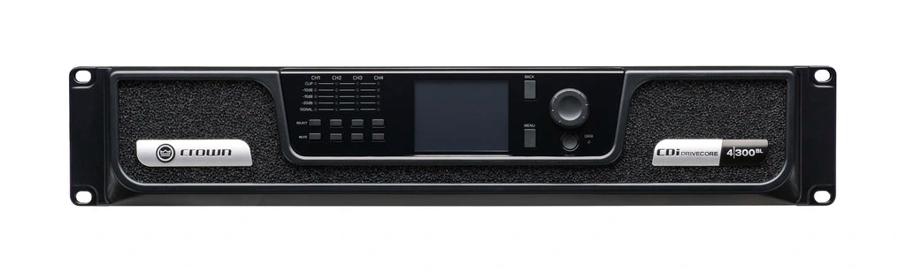 Crown CDI4X300BL Crown CDi DriveCore 4 300BL 4X300W Power Amplifier with BLU link Audio Amplifiers Crown