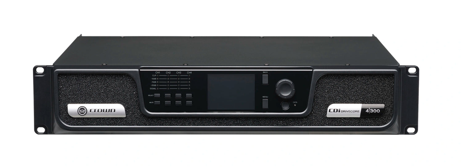 Crown CDi4x300 – 4-Channel 300W CDi DriveCore Power Amplifier - front high