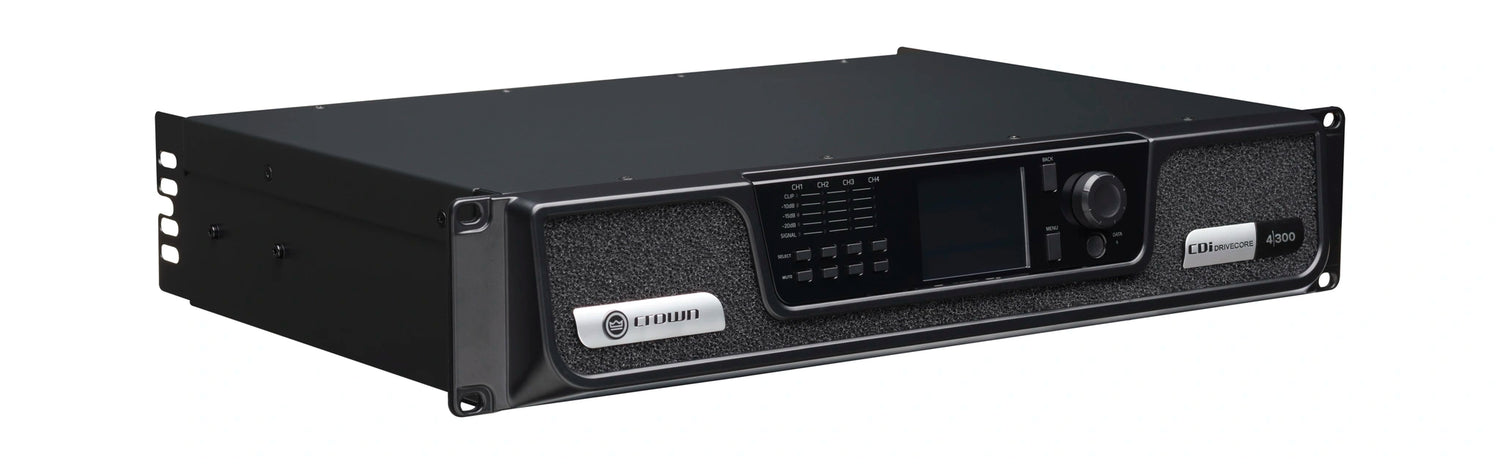 Crown CDi4x300 – 4-Channel 300W CDi DriveCore Power Amplifier - front right